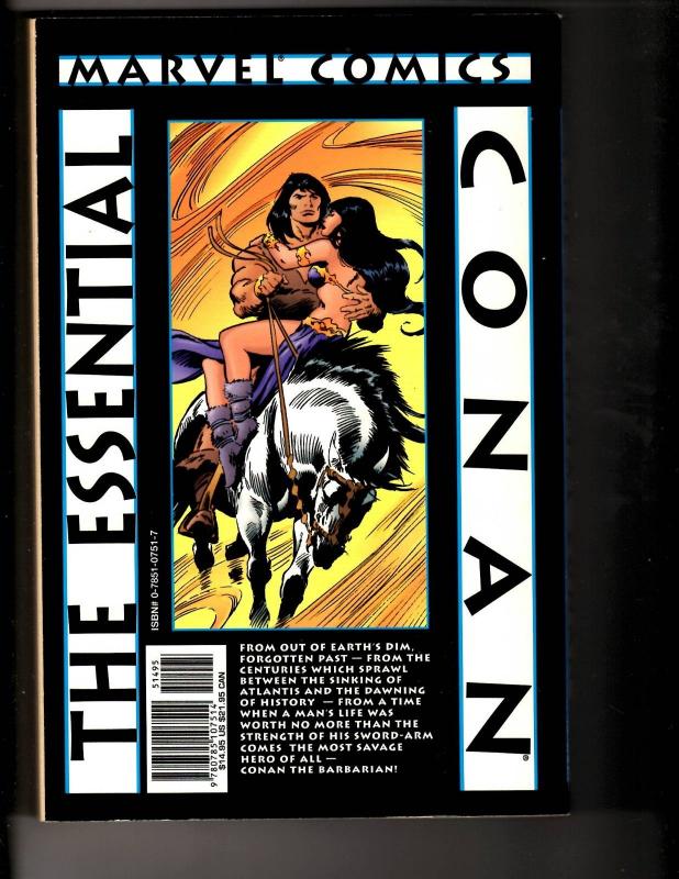 The Essential Conan Vol. # 1 Marvel Comics TPB Graphic Novel Comic Book TD4