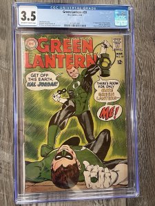 Green Lantern #59 CGC 3.5 1st App Guy Gardner 1968 Gil Kane Silver Age DC Comics