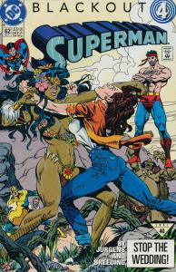 Superman (2nd Series) #62 FN ; DC | Dan Jurgens Blackout 4