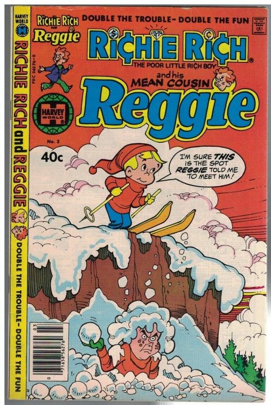 RICHIE RICH & HIS MEAN COUSIN REGGIE  3 VG+ Jan. 1980