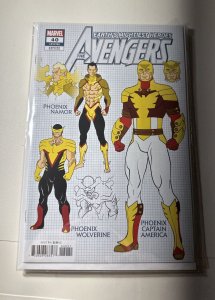 AVENGERS #40 JAVI GARRON DESIGN VARIANT Marvel Comics 2020 Phoenix Force