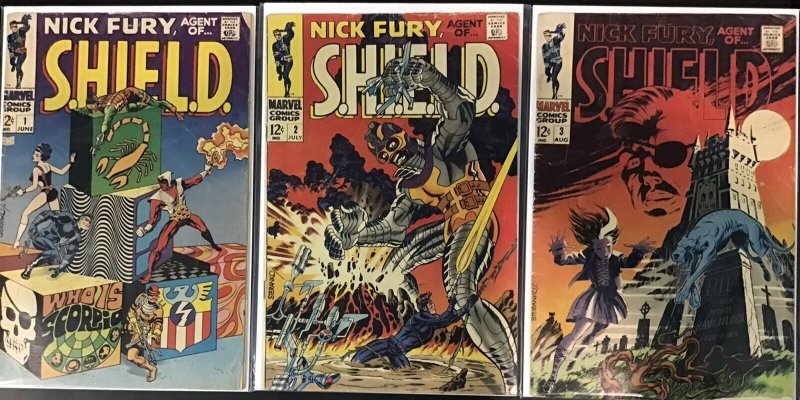 Nick Fury Agent of SHIELD #1-18 Jim Steranko Marvel 1968 Silver Age  