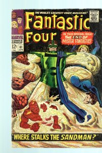 Fantastic Four #61 - Jack Kirby Cover Art. Stan Lee Story. (3.0/3.5) 1967