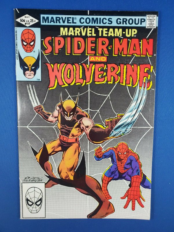 MARVEL TEAM UP 117 NM SPIDERMAN WOLVERINE 1982