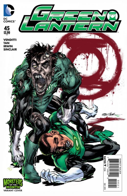 Green Lanterns (2011) #45 VF/NM-NM Adams Monsters of the Month Variant Cover