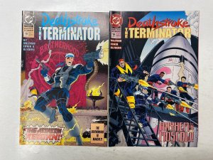 3 Deathstroke, The Terminator DC comic books #18 19 20 21 KM23