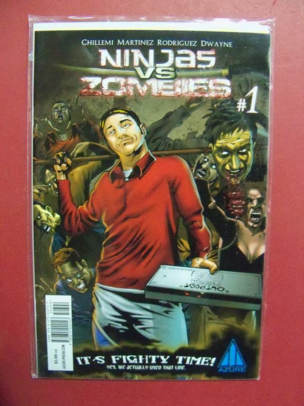 NINJAS VS ZOMBIES #1  (9.0 to 9.4 or better)  AZURE