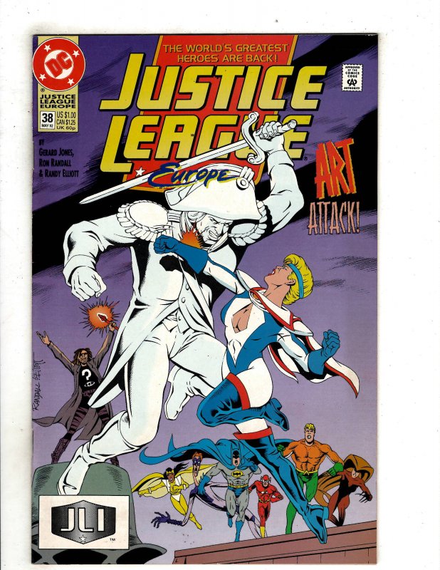 Justice League Europe #38 (1992) YY8