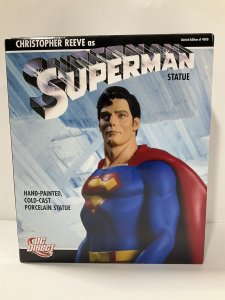 CHRISTOPHER REEVE AS SUPERMAN STATUE LIMITED 1424/4000 W/BOX DC DIRECT 