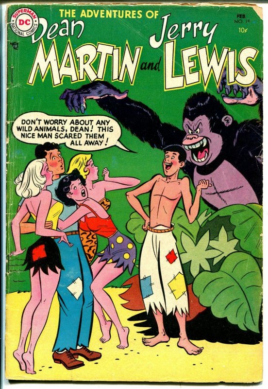 Adventures Of Dean Martin and Jerry Lewis #19 1955-DC-final pre-code issue-VG 