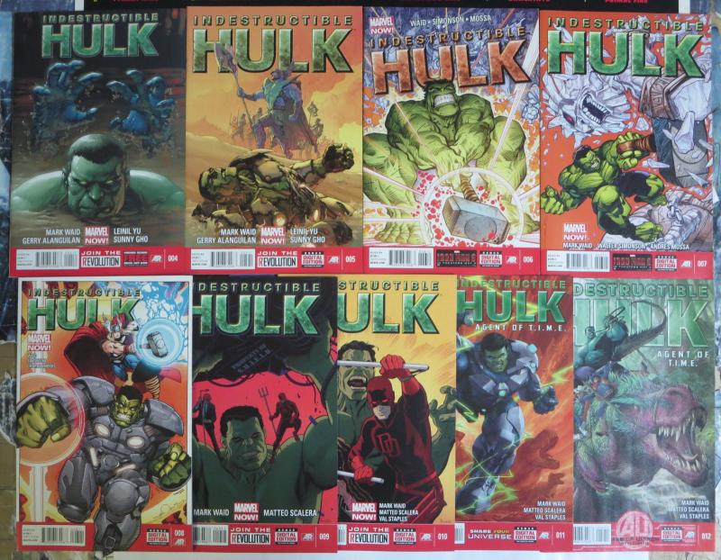 Indestructible Hulk (Marvel Now! 2013) #4-12 Lot Incredible Secret Agent Banner!