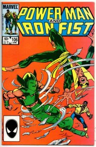 POWER MAN & IRON FIST #106 VF+, Luke Cage, 1974 1984, Kung-Fu WhirlWind