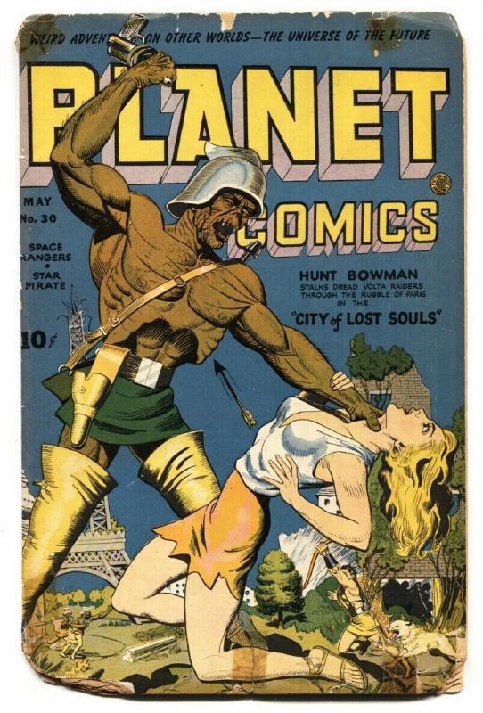 Planet #30 1944-Fiction House-Lost World-Mars God of War-Star Pirate-fr/g