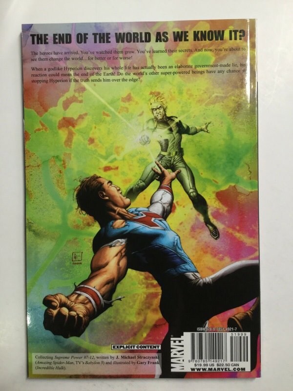 Supreme Power Powers And Principalities Tpb Softcover Near Mint Marvel