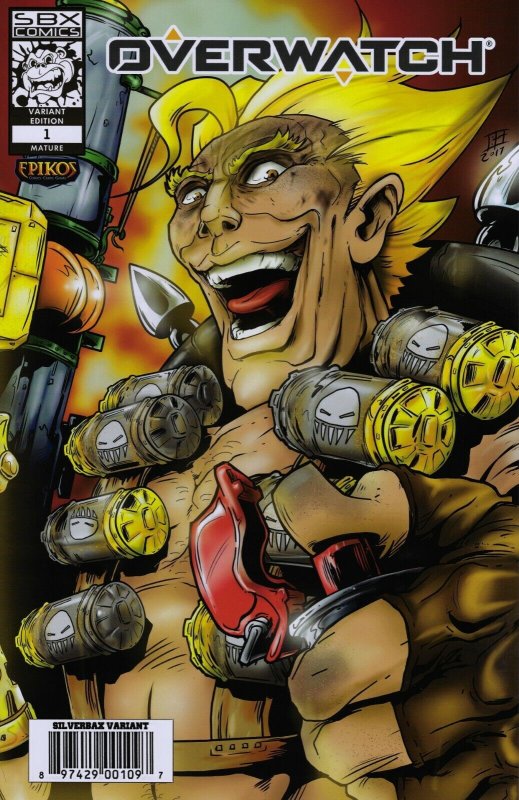 Overwatch Junkrat Blizzard Variant #1 Bryan SilverbaX EXCLUSIVE Art Print 11x17