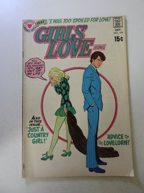 Girls' Love Stories #154 (1970) FN- condition