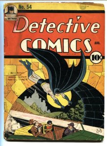 DETECTIVE COMICS #54-Batman-Crimson Avenger-1941-DC Golden Age Comic