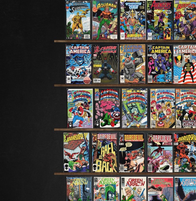 Huge Lot 160+ Comics with Captain America, Iron Man, Daredevil & More!