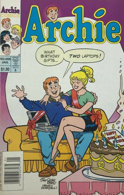 Archie #455 (Newsstand) VF ; Archie | Top Innuendo Cover