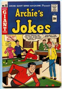 ARCHIE GIANT SERIES #33 1965-BILLIARDS/POOL COVER-JUGHEAD-BETTY VERONICA 