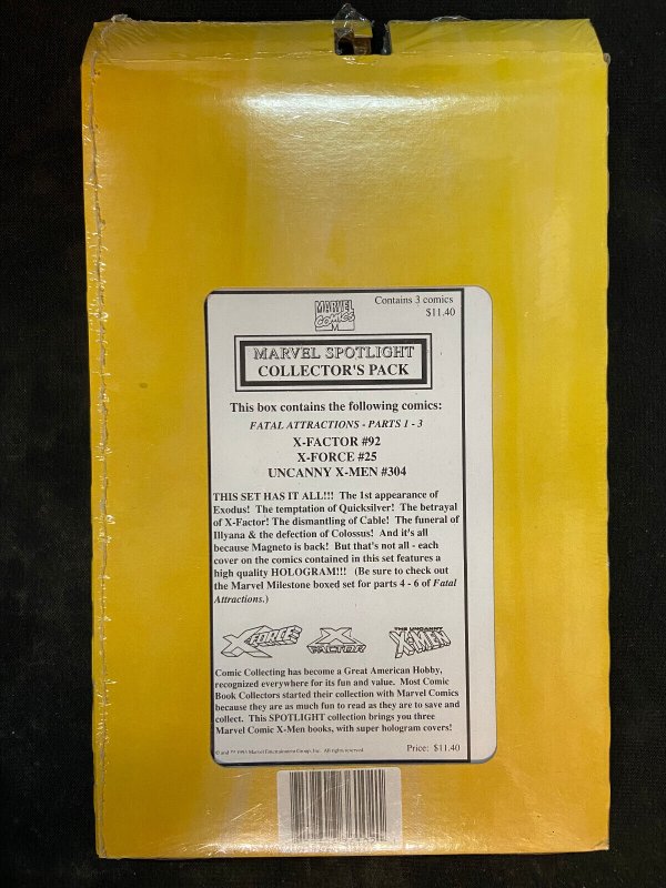 MARVEL SPOTLIGHT X-MEN COLLECTORS PACK FATAL ATTRACTIONS #1-3 SEALED NM