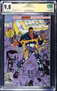 Cage #1 Signed By Mike Colter (4/92) Graded CGC x JSA 9.8