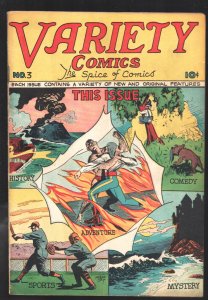 Variety Comics #3 1946--Captain Valliant vs The Fiddler-final issue