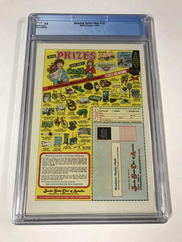 Amazing Spider-Man #137 CGC 9.4