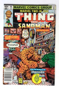 Marvel Two-In-One #86 (1982) Sandman Impossible Man Marvel FN comic book