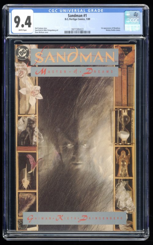 Sandman (1989) #1 CGC NM 9.4 White Pages 1st Appearance Morpheus!