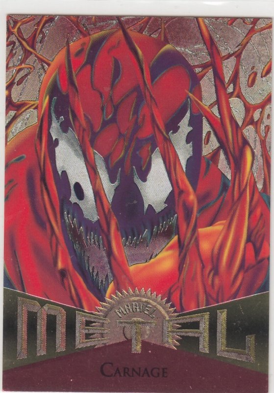 1995 Fleer Marvel Metal CARNAGE #71  Card