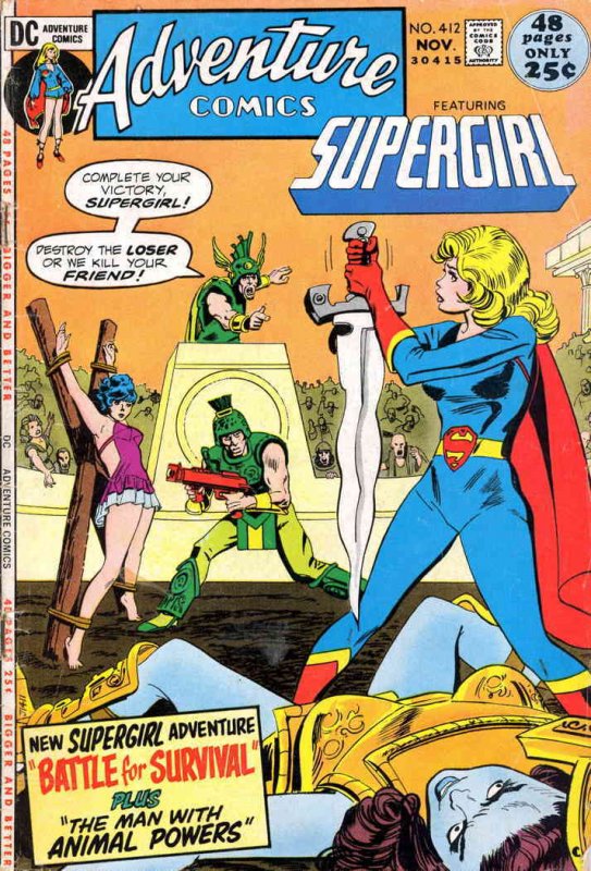 Adventure Comics #412 FN ; DC | Supergirl November 1971 Animal Man