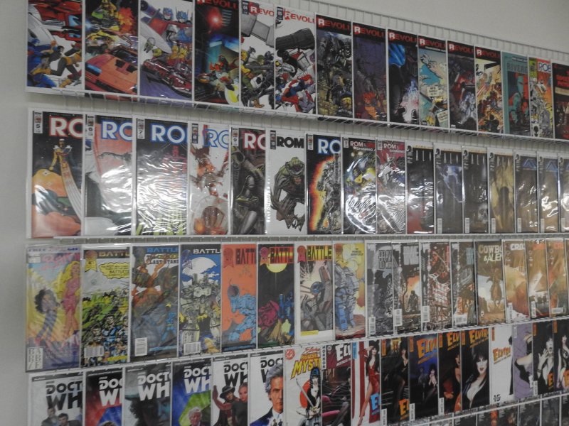 Huge Lot 150+ Comics W/ Aliens, ROM, Elvira, Transformers, +More Avg VF/NM Cond