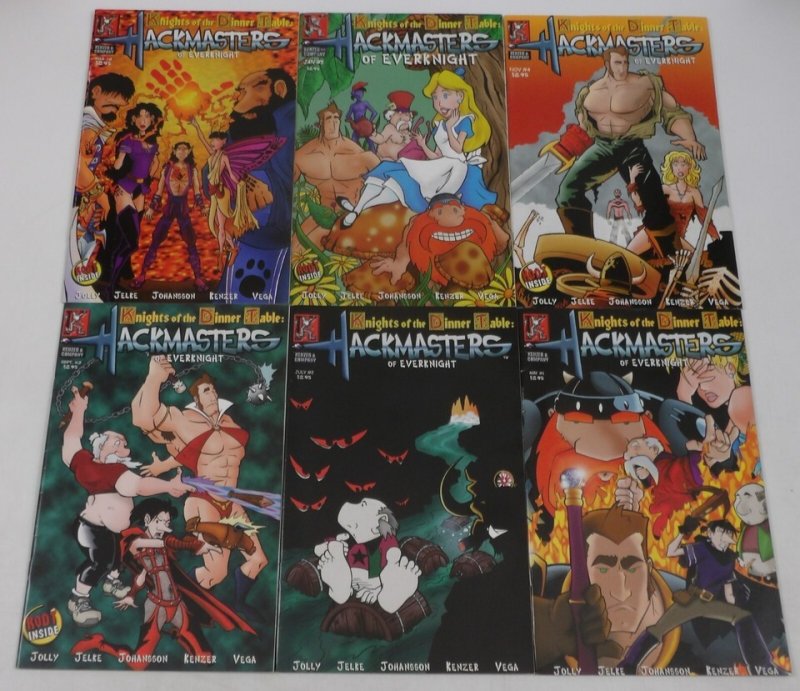 Hackmasters of Everknight #1-10 full set knights of the dinner table ; Kenzer