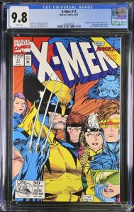 X-Men 11 CGC 9.8 WHITE CLASSIC Jim Lee Cover Story Art Wolverine Marvel 1992