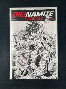 Die!namite Blood Red 1-Vampirella Line Art