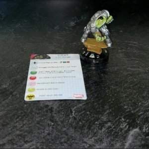 Heroclix Nick Fury, Agent of SHIELD set Hulk #052 Super Rare figure w/card!