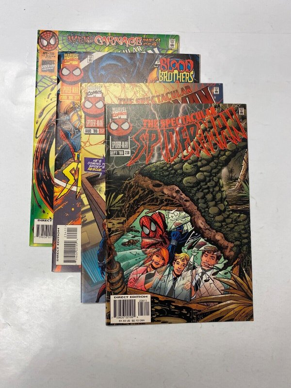 4 Spectacular Spider-Man MARVEL comic books #233 234 237 238 81 KM14