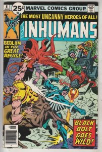 Inhumans, The #6 (Aug-76) NM- High-Grade Black Bolt, Gorgon, Triton, Karnak, ...