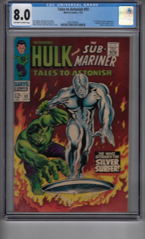 Tales to Astonish #93 (1967) cgc graded 8.0