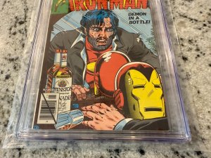 Iron Man # 128 CGC Graded 8.5 Marvel Comic Book Demon In A Bottle 1979 JH22