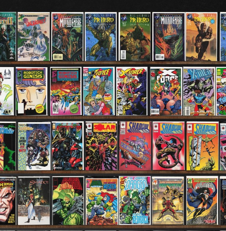 Huge Lot 150+ Comics with Shadowman, X-Men, The H.A.R.D. Corps, X-Force & More!