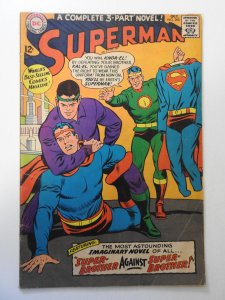 Superman #200 (1967) VG- Condition cover and centerfold wrap detached top staple