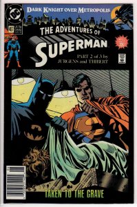 Adventures of Superman #467 Newsstand Edition (1990) 8.5 VF+