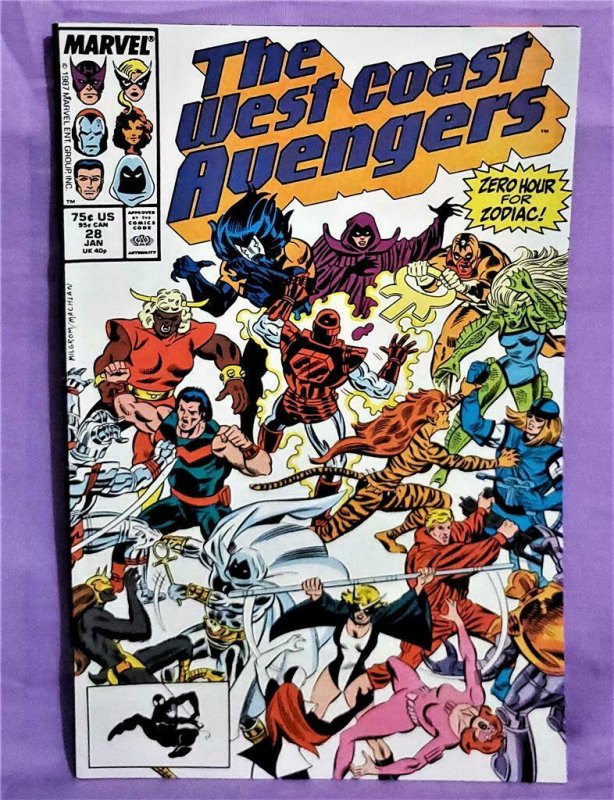 Moon Knight WEST COAST AVENGERS #28 - #33 Ann #5 - 6 (Marvel, 1987)!