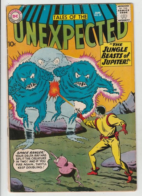 Tales of the Unexpected #57 (Jan-61) FN/VF Mid-High-Grade Space Ranger, Cyrl