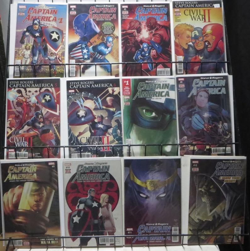 STEVE ROGERS CAPTAIN AMERICA (Marvel, 2016) #1-19 VG-F COMPLETE! Nick Spencer