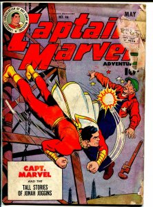 Captain Marvel Adventures #46 1945-Fawcett-Steamboat-final Mr Mind episode-FR