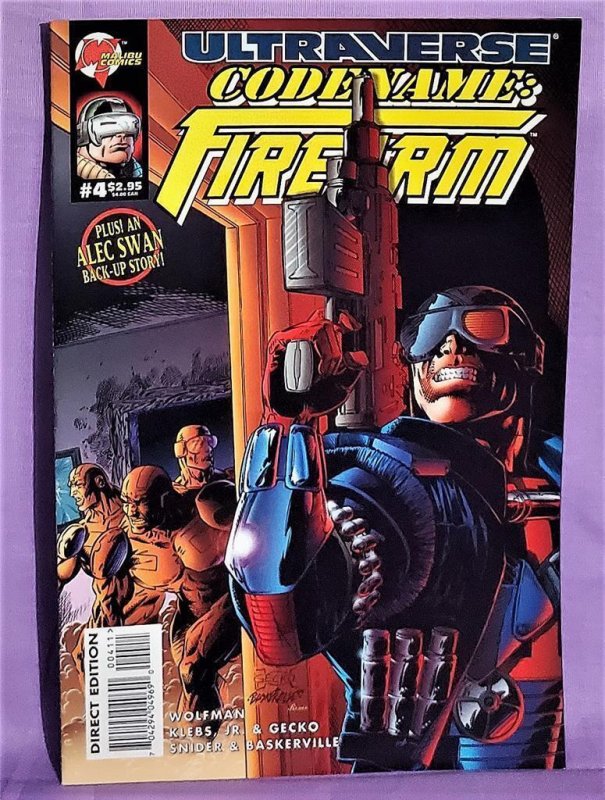 CODENAME: FIREARM #4 Ultraverse Alec Swan Marv Wolfman (Malibu 1995)