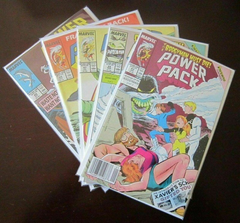 Power Pack comic lot from #1-58 + more 45 different books avg 7.0 (1984-90)
